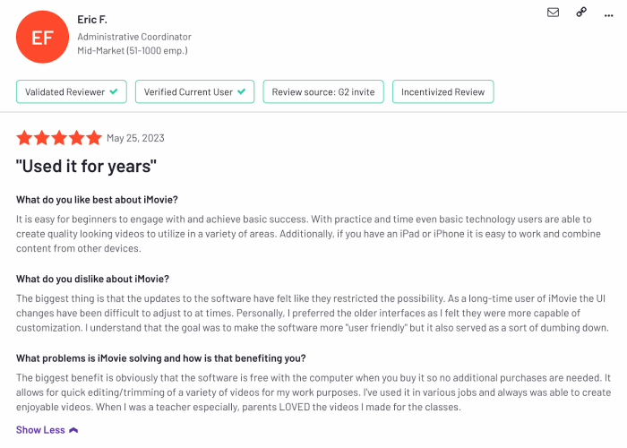 Video Editing Software
