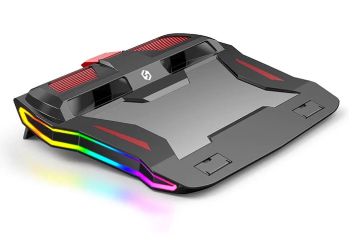 Fugen RGB Laptop Gaming Cooling pad for H-P, Asus, Lenovo, Dell, Acer ... Gaming Cooling Pad for Laptop